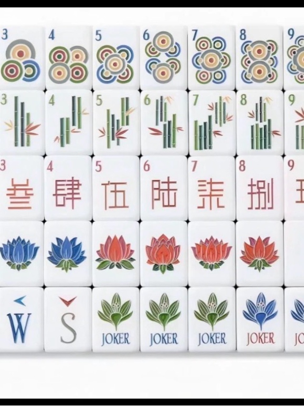 NIB Brand New Wood Grain Mahjong Set 160 Engraved 4 Layer Acrylic luxury Tile - Picture 2 of 14